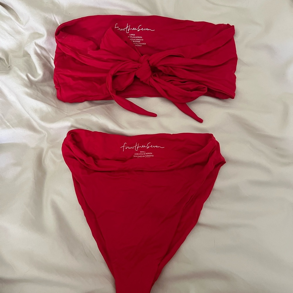 437 Bikini Red Two-Piece Swimsuit